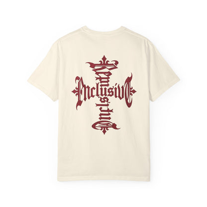 T-Shirt — Gothic Cross "Inclusive" Graphic