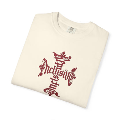 T-Shirt — Gothic Cross "Inclusive" Graphic